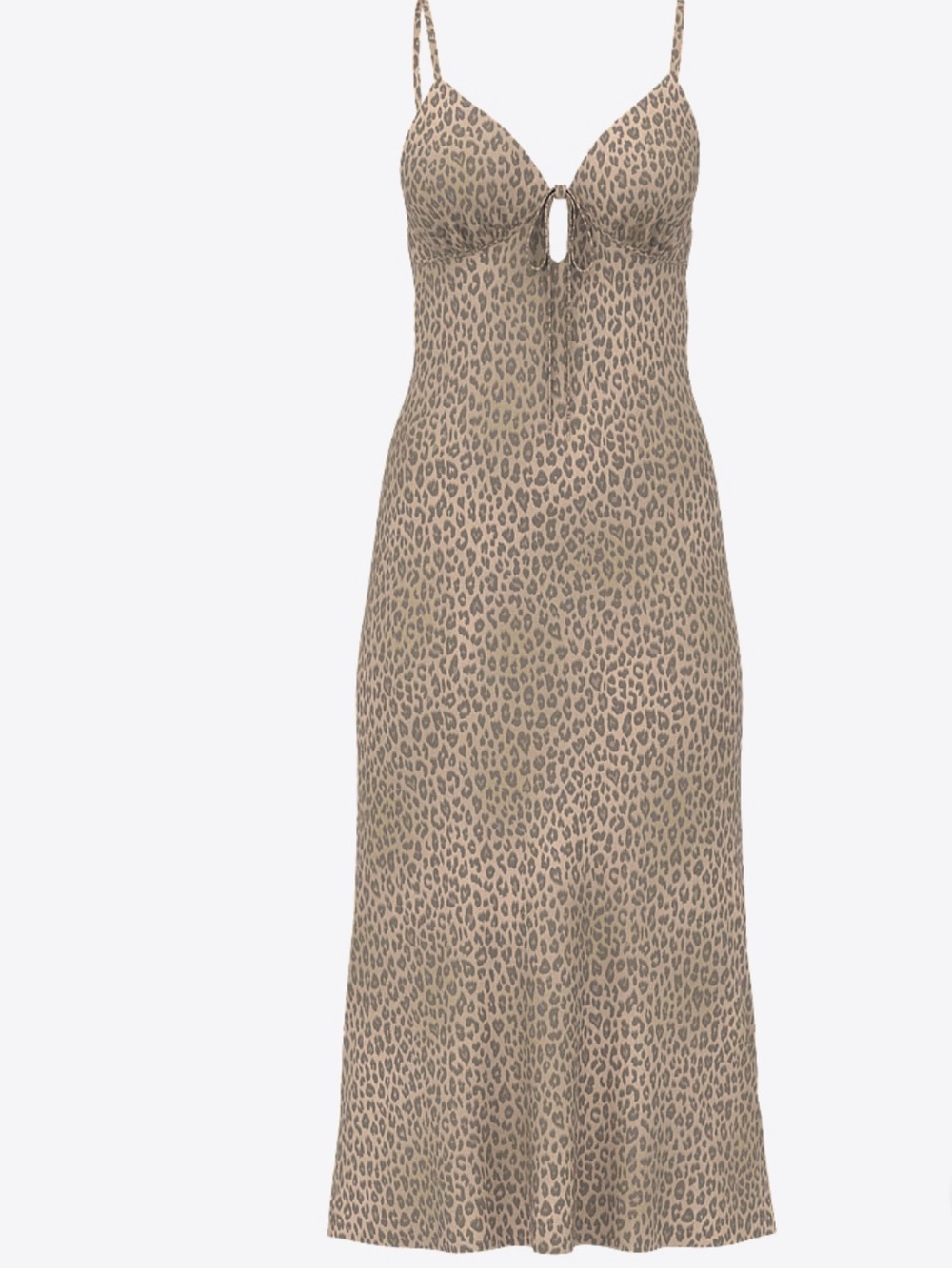 Pink Victoria Secret Cheetah FALL IN LOVE MIDI DRESS Size XL